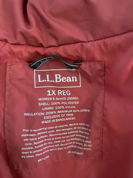 Photo of free L.L. Bean Down Coat w/ Hood W 1X (Near Parkville High School) #2