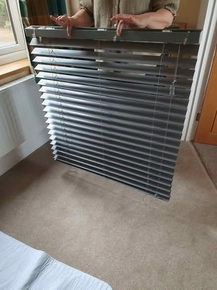 Photo of free Grey blind 90cm wide, 93cm drop (Hook-a-Gate SY3) #1