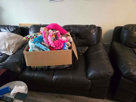 Photo of free 3 piece leather sofa set (Yeovil BA20) #2