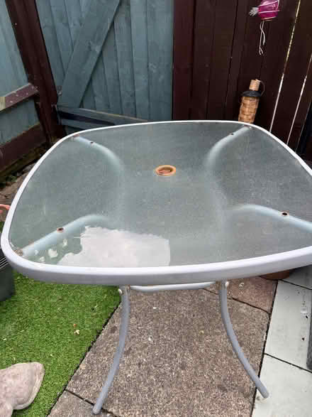 Photo of free Small glass to garden table (Chiswick W4) #1