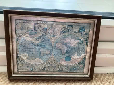 Photo of free Small picture. Title A New And Accvrat Map of the World 1626 (Rothley LE7) #1