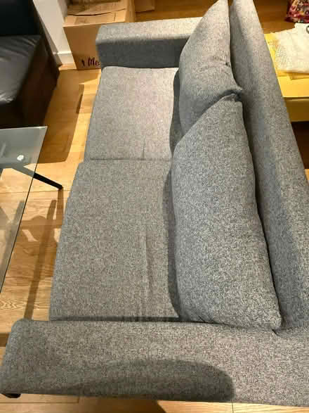 Photo of free 2 seater grey sofa (Colindale Gardens NW9) #1