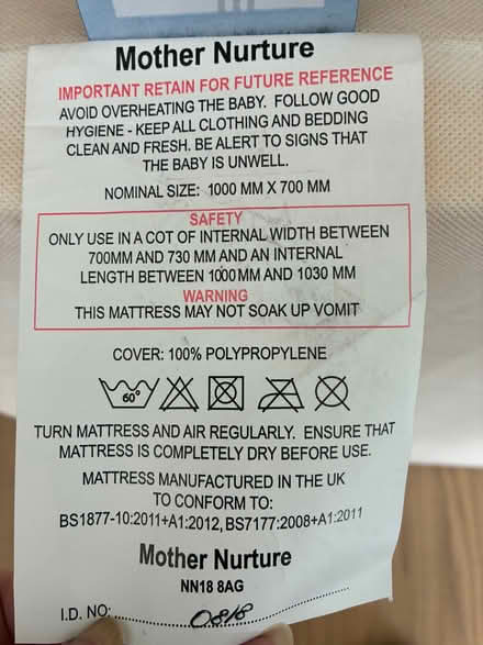 Photo of free Cot mattress (Hook Heath GU22) #2