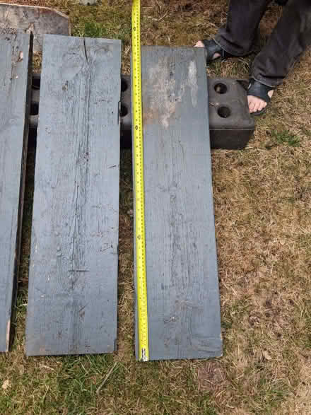 Photo of free 8 pre-cut scaffold planks - for DIY shelving project (Woodingdean BN2) #2