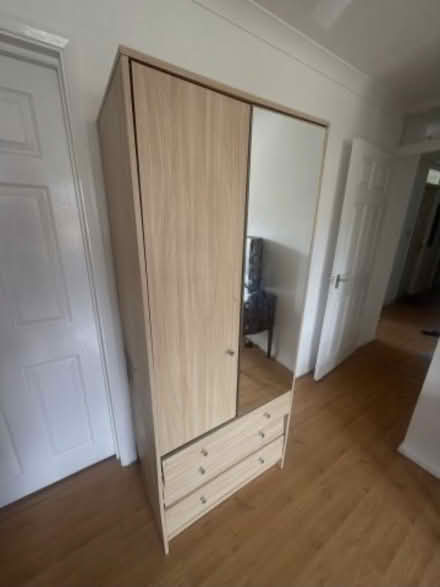 Photo of free Double door wardrobe with mirror (CB4) #3
