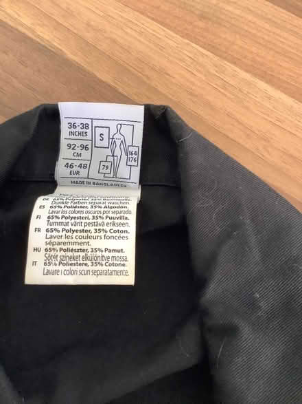 Photo of free Black overalls boiler suit size small (Catton NR6) #4