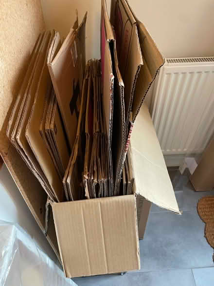 Photo of free Approx dozen cardboard boxes (Birch Vale SK22) #1