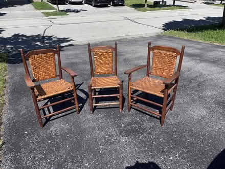 Photo of free 3 Wooden chairs (Bayview Ave and Wellington St) #1