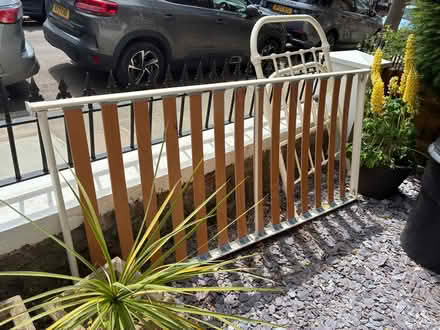 Photo of free Single bed frame metal, cream colour (Strawberry Hill TW1) #1
