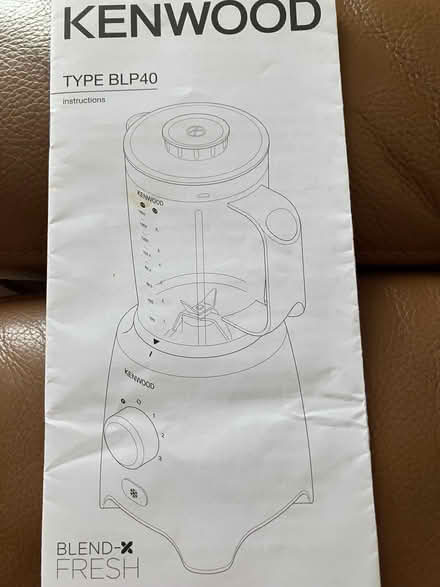 Photo of free Instructions for a kenwood blender BLP40 (Rothley LE7) #1