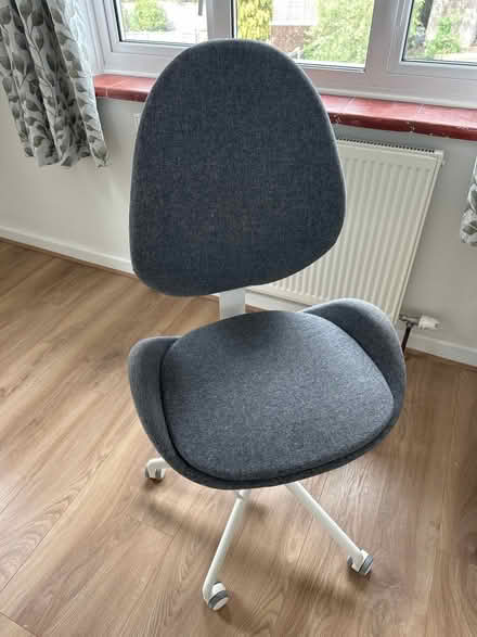Photo of free Grey desk chair on casters (Burpham, Guildford) #1
