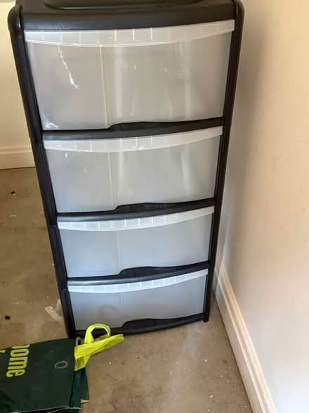 Photo of free 4 Drawer Plastic Storage Tower (Esher KT10) #1