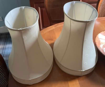 Photo of free 2 cream lamp shades (Dunblane FK15) #1