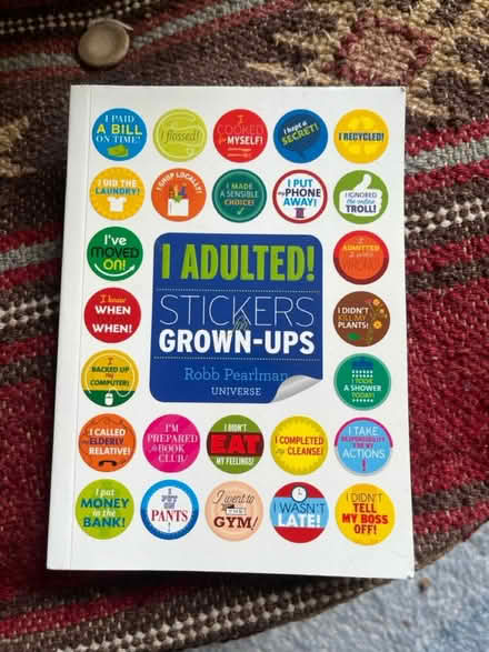 Photo of free I adulted sticker book (Levenshulme M19) #1
