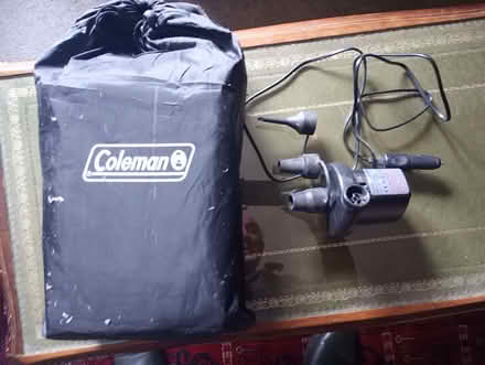 Photo of free Air mattress & 12v pump (Presteigne LD8) #1