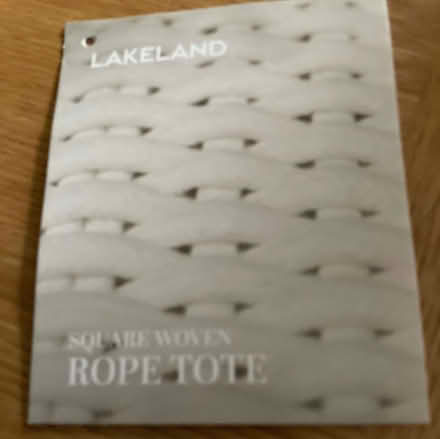 Photo of free LAKELAND STORAGE WOVEN 100% COTTON ROPE TOTE 22L capacity (Calthwaite CA11) #4