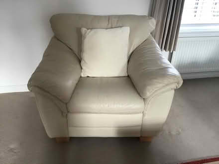 Photo of free Large Leather Corner sofa & Armchair (Sutton Farm SY2) #2
