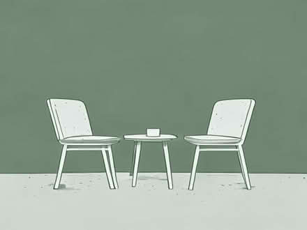 Photo of free 2 mid-century dining chairs, 1 needs repair (Central Lancaster LA1) #1