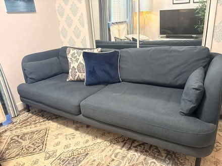 Photo of free Large Blue Sofa (Maidenhead SL6) #2