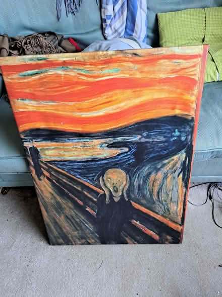 Photo of free 60 x 80cm The Scream canvas (Cold Harbour OX1) #1