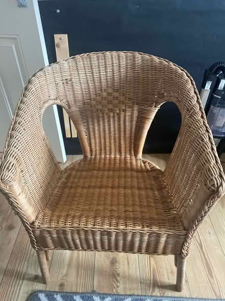 Photo of free Bedroom wicker chair (TW14 bedfont) #1