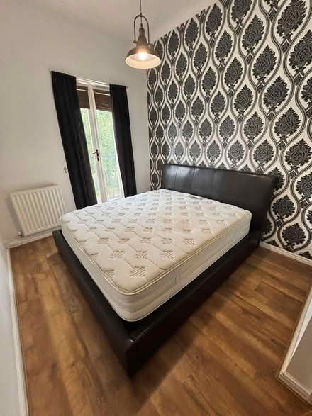 Photo of free Superking leather bed & mattress (ColchesterAbbey Fields, CO27UH) #1