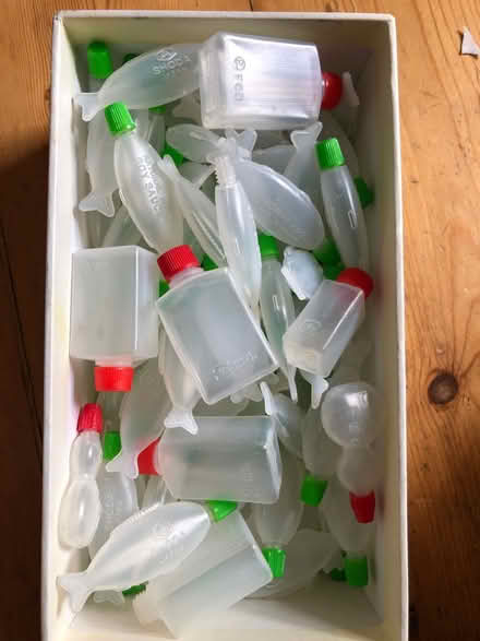Photo of free box of plastic soy sauce bottles (botley road OX2) #1