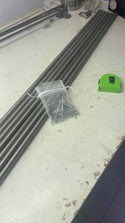 Photo of free 7 hanging rails 1.2m x 1.5cm (Epsom KT18) #3
