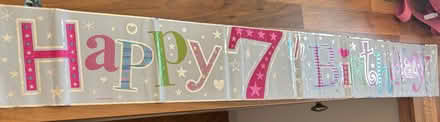 Photo of free Birthday sign banner 7th birthday (Ecclesfield S35) #1