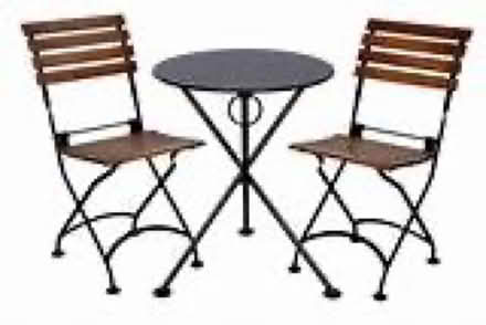 Photo of Bistro style table and chairs (Belfast) #1