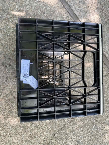 Photo of free Plastic storage crate w handles (1075 Valencia Avenue) #4