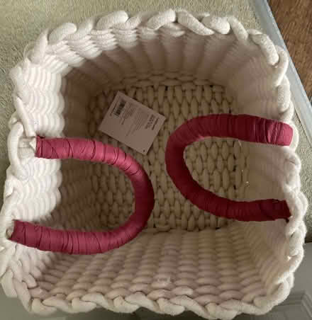 Photo of free LAKELAND STORAGE WOVEN 100% COTTON ROPE TOTE 22L capacity (Calthwaite CA11) #1