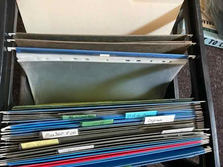 Photo of free Storage crate with hanging files and a few folders (Kings Heath B14) #1