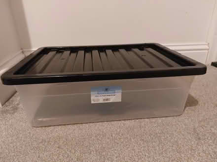 Photo of free 32L Underbed plastic box with lid (Southsea PO4) #1