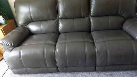 Photo of free Leather sofa (Centry Road Brixham) #1
