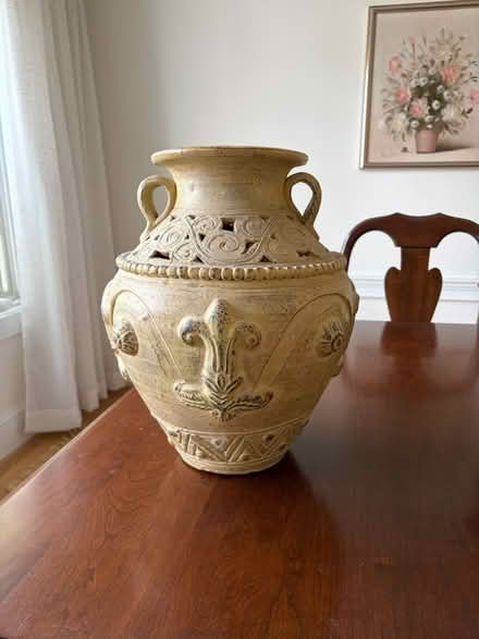 Photo of free Large Tuscan Style Ceramic Vase (Belmont, MA) #1