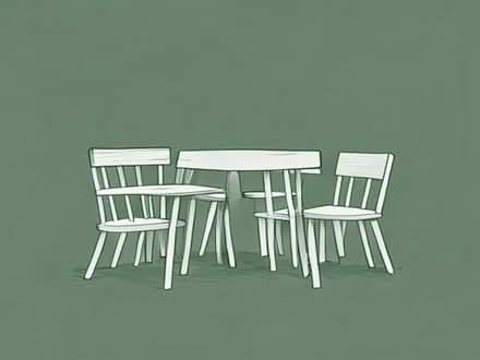 Photo of 4 light wood dining chairs (Pentwyn CF23) #1