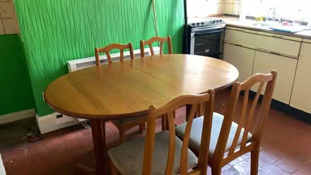 Photo of free Vintage dining table and chairs (Altrincham) #2
