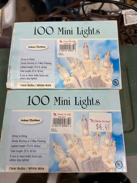 Photo of free Two Boxes Mini Lights White Wire) (Belmont, MA) #1