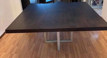 Photo of free 60x60" square wood dining table (Rincon Valley) #1