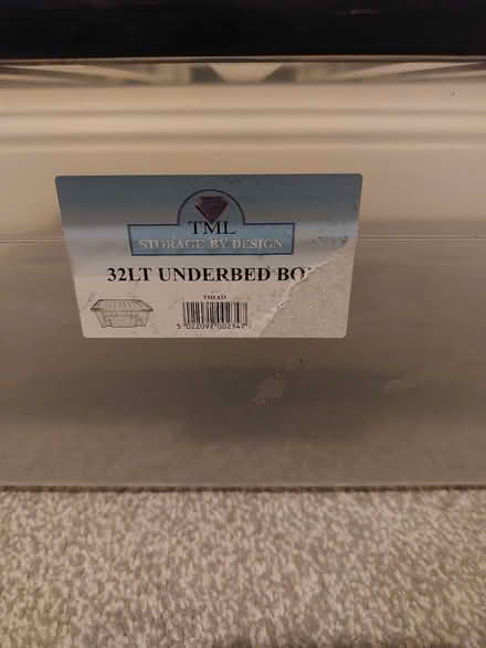 Photo of free 32L Underbed plastic box with lid (Southsea PO4) #2