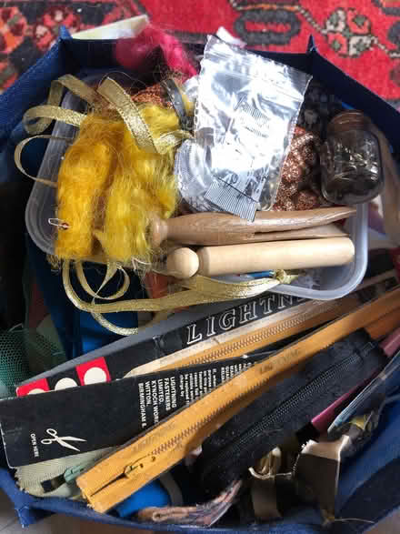 Photo of free bag of fabric scraps plus extras (botley road OX2) #1