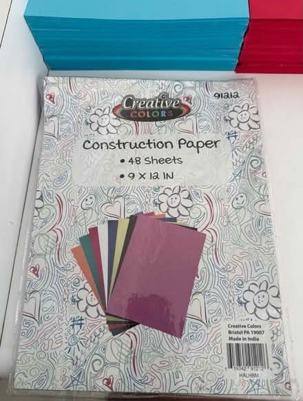 Photo of free Colored construction paper (1075 Valencia Avenue) #3