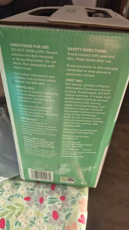 Photo of free Koh universal cleener (Downham BR1) #3