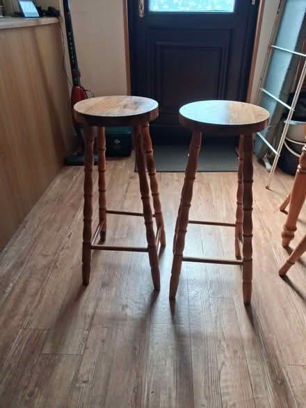 Photo of free 2 breakfast bar stools (Rhayader LD6) #1