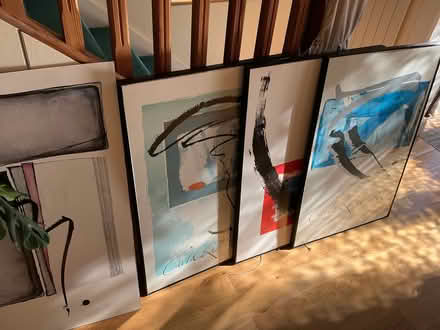 Photo of free 4 large 1980s Art Posters Dutch artist Carla Raadsveld (Ballyfinaghy BT10) #1