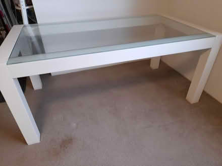 Photo of free Dining table - wood, glass top (Collaroy) #3