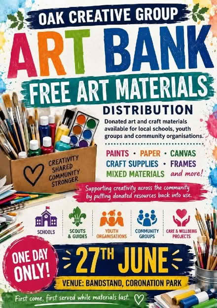 Photo of free art materials. The image says it all (Aughton Park L39) #1