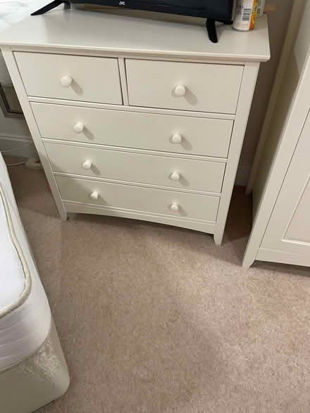 Photo of free Full bedroom set-matching Double wardrobe, chest of drawers (Longfleet BH15) #1