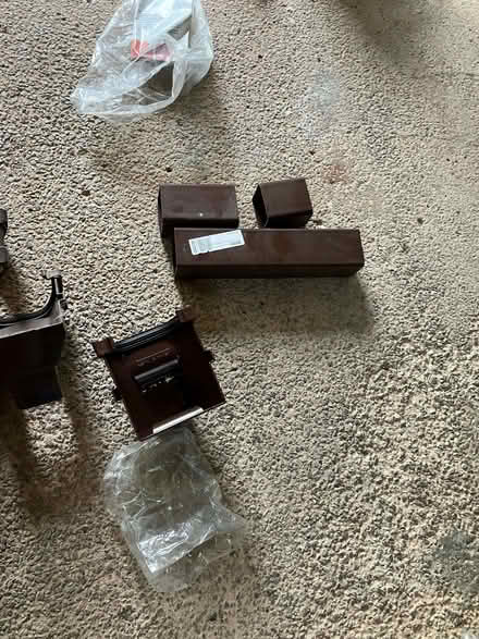 Photo of free Various bits of brown guttering stuff (Whittle Springs PR6) #1